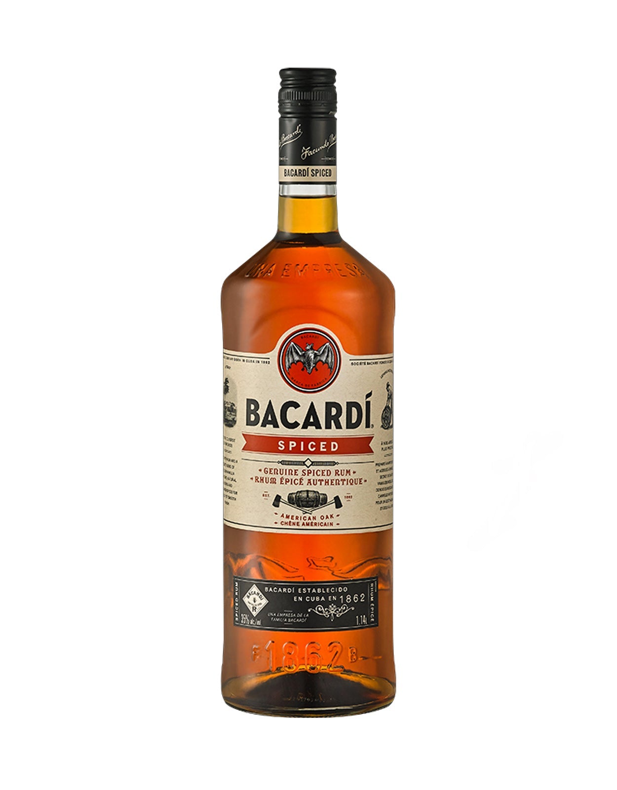 Bacardi Spiced Rum - 1.14 Litre Bottle