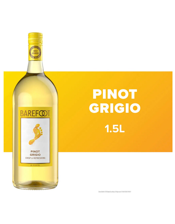 Barefoot Pinot Grigio - 1.5 Litre X 6 Bottles