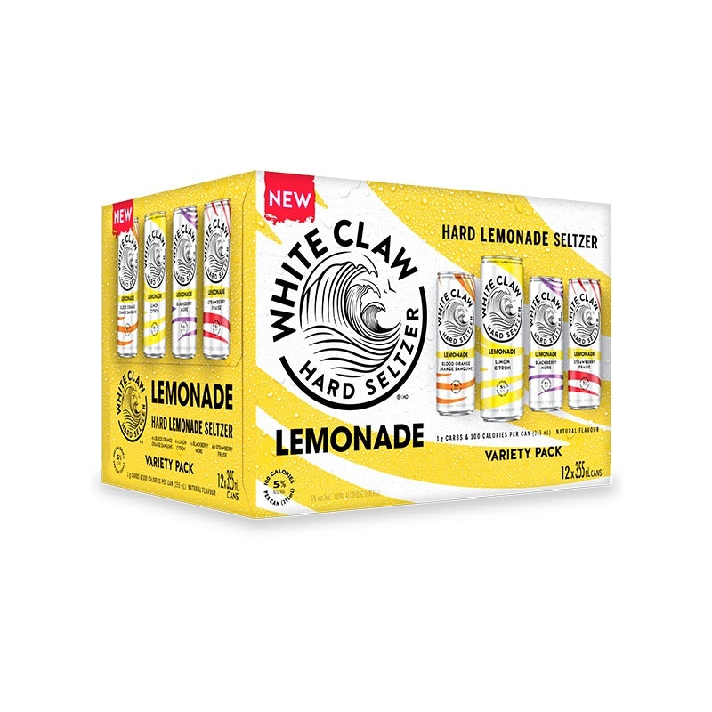 12C WHITE CLAW LEMONADE VARIETY PACK 12X355ML