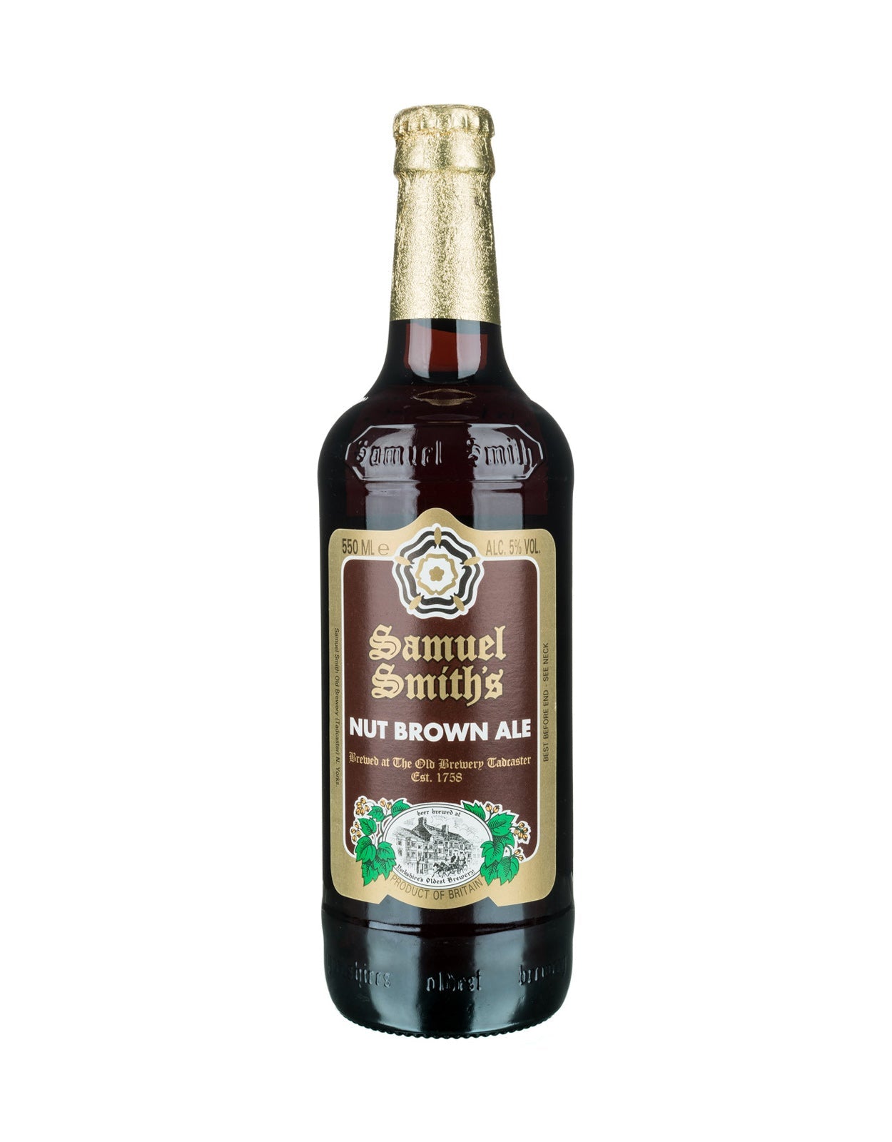 Samuel Smith Nut Brown Ale Beer 550 ml - 12 Bottles