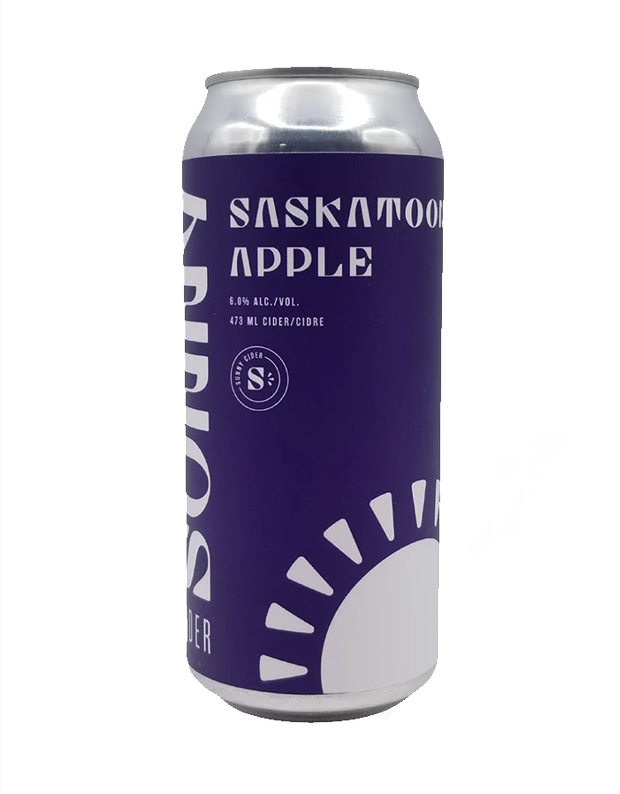 Sunnycider Saskatoon Apple Cider 473 ml - 24 Cans