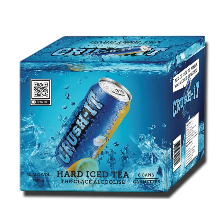 6C CRUSH-IT HARD ICED TEA 6x355ML