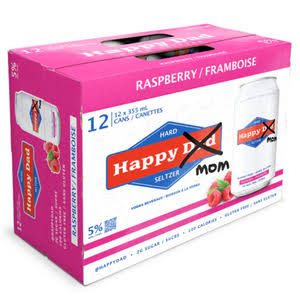 12C HAPPY DAD HARD SELTZER RASPBERRY 12X355ML