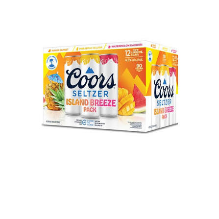 12C COORS SELTZER ISLAND BREEZE 12X355ML
