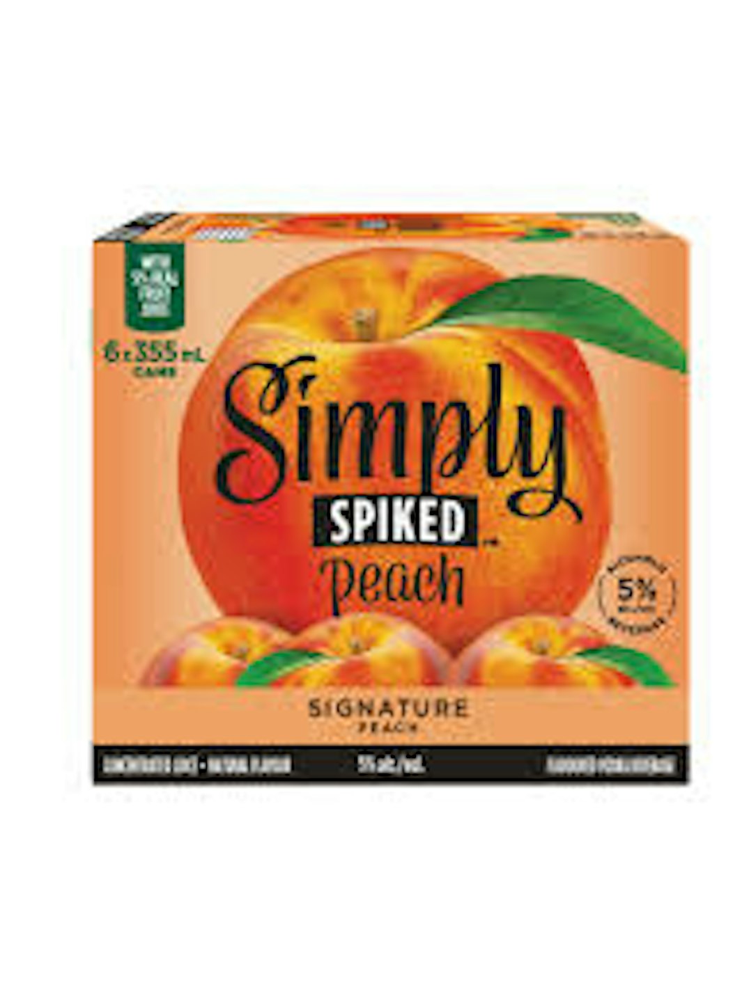 6C SIMPLY SPIKED PEACH 6X355ML