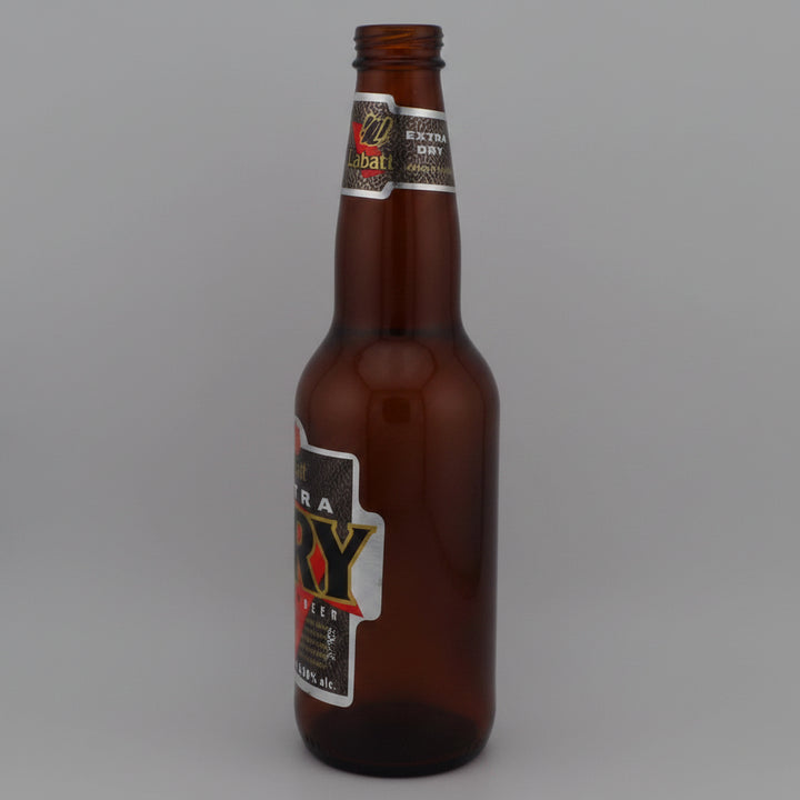 Labatt Extra Dry, Canada, Empty 341mL Glass Beer Bottle With Cap