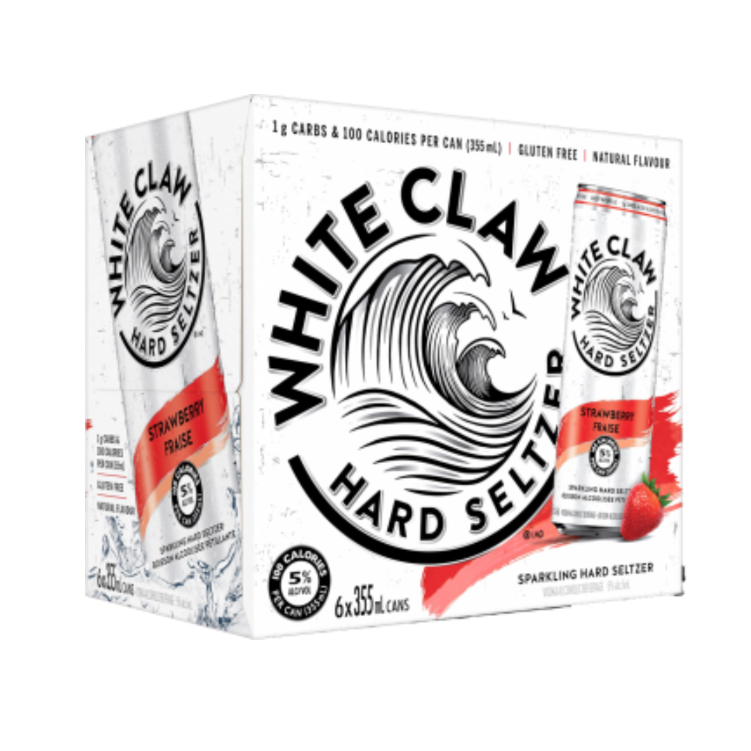 6C WHITE CLAW STRAWBERRY 6x355ml