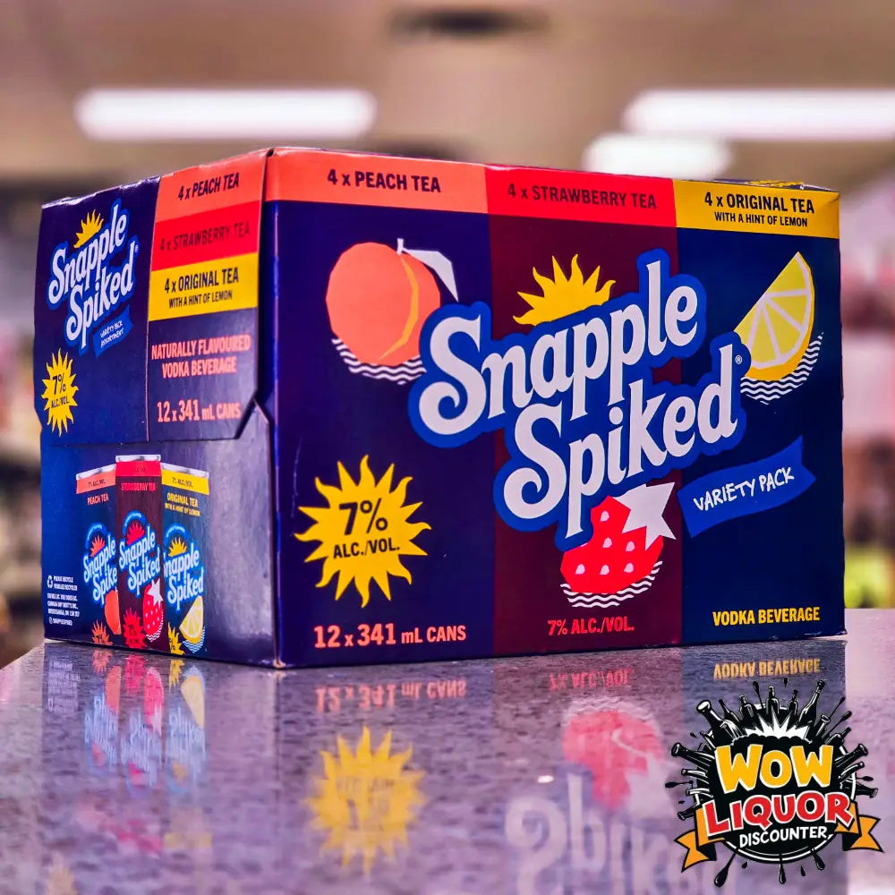 12C SNAPPLE SPIKED VARIETY PACK 12x341mL
